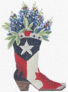 click here to view larger image of Texas Boot-n-Bonnets (hand painted canvases)