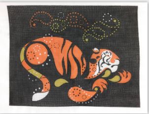 click here to view larger image of Tiger w/Stitch Guide (hand painted canvases)