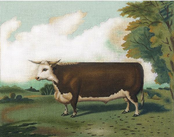 click here to view larger image of Vintage Cow (hand painted canvases)