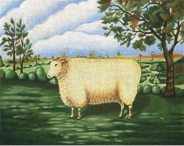 click here to view larger image of Vintage Sheep (hand painted canvases)
