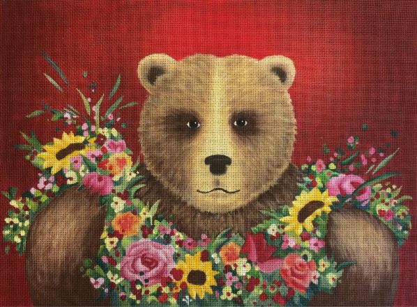 click here to view larger image of Honey Bear  (hand painted canvases)
