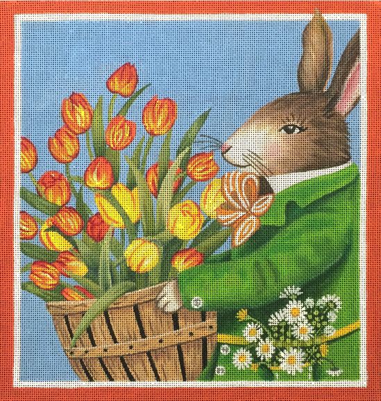 click here to view larger image of Tulip Bunny (hand painted canvases)