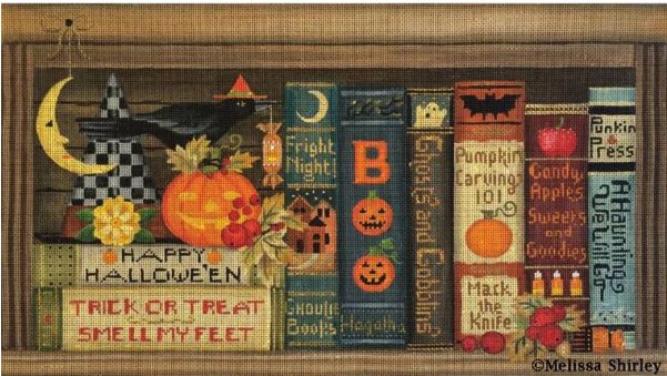 click here to view larger image of Halloween Books (hand painted canvases)