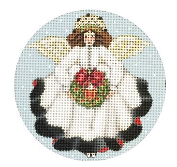 click here to view larger image of White Angel Ornament (hand painted canvases)