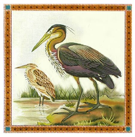 click here to view larger image of Purple Heron - 18M (hand painted canvases)