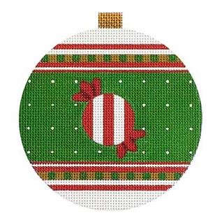 click here to view larger image of Red Candy Ornament (hand painted canvases)