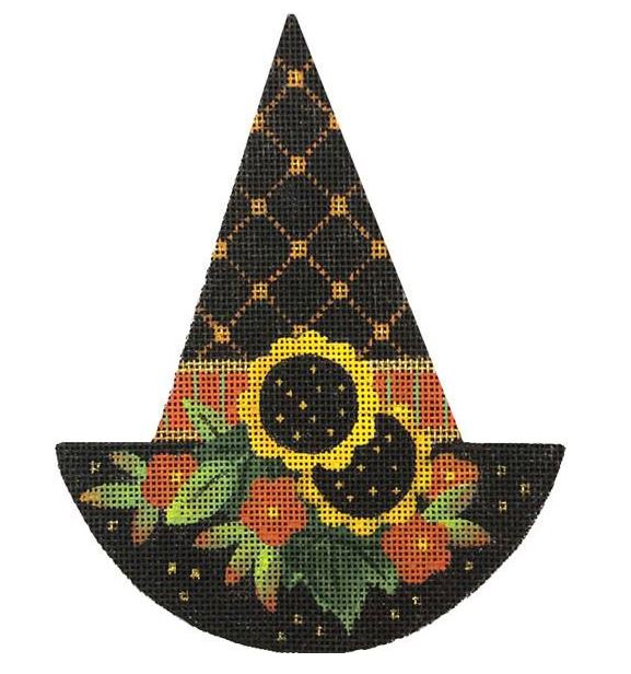 click here to view larger image of Witch Hat - Sunflowers (hand painted canvases)