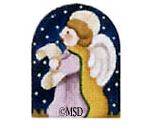 click here to view larger image of Nativity Thimble Lavender Angel - 24M (hand painted canvases)