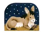 click here to view larger image of Nativity Thimble Burro - 24M (hand painted canvases)