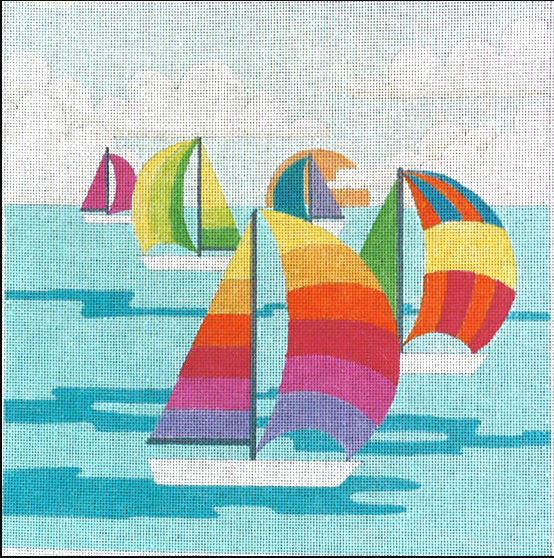 click here to view larger image of Sails (hand painted canvases)
