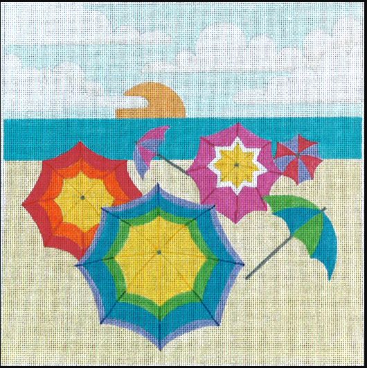 click here to view larger image of Umbrellas (hand painted canvases)