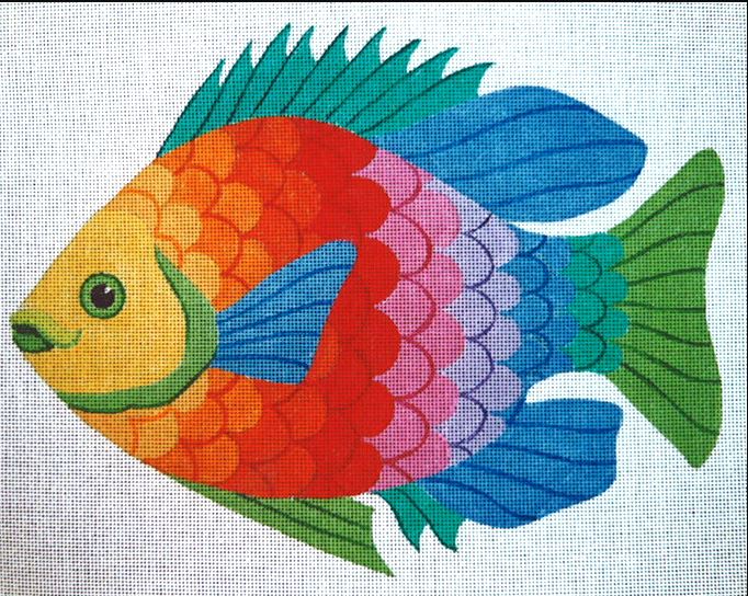 click here to view larger image of Rainbow Fish (hand painted canvases)