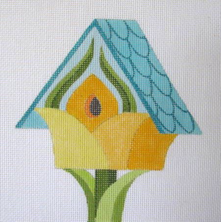click here to view larger image of May - Flower Birdhouse (hand painted canvases)