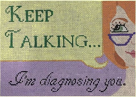 click here to view larger image of Keep Talking (hand painted canvases)