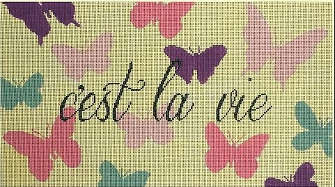 click here to view larger image of C'est la vie - Warm Colors (hand painted canvases)