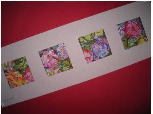 click here to view larger image of Roses Coasters (hand painted canvases)