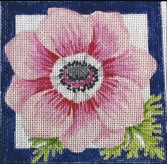click here to view larger image of Anemone Square (hand painted canvases)