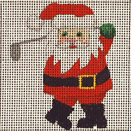 click here to view larger image of Santa - Follow Thru (hand painted canvases)