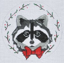 click here to view larger image of Racoon Ornament (hand painted canvases)