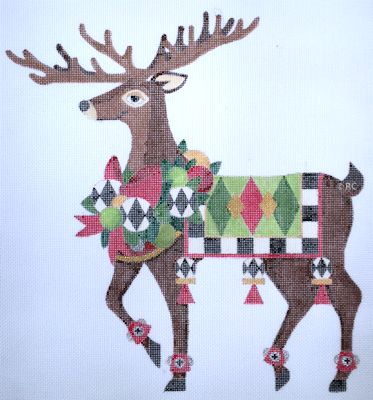 click here to view larger image of Reindeer #7 (hand painted canvases)