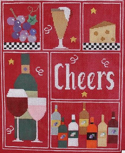 click here to view larger image of Cheers Sampler (hand painted canvases)