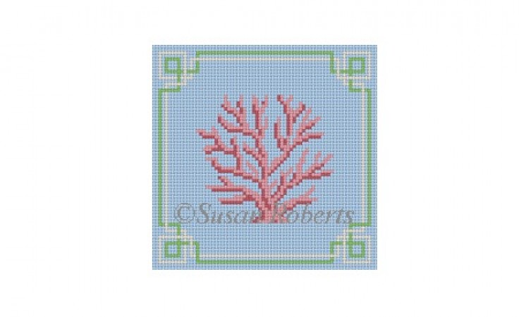 click here to view larger image of Coral Coaster (hand painted canvases)
