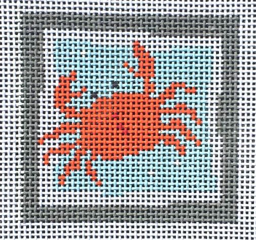 click here to view larger image of Crab Orange (hand painted canvases)