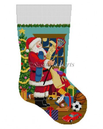 click here to view larger image of Santa's List - Boys Sports Toys (hand painted canvases)