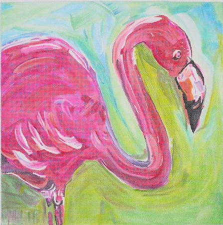 click here to view larger image of Flamingo (hand painted canvases 2)