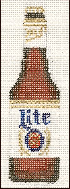 click here to view larger image of Miller Lite Bottle (hand painted canvases)