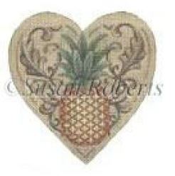 click here to view larger image of Pineapple Heart (hand painted canvases)