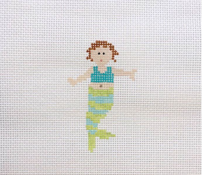 click here to view larger image of Mermaid Baby - Stripes (hand painted canvases)