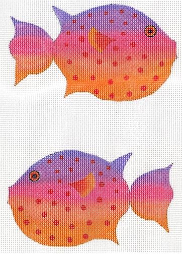 click here to view larger image of Puffer Fish (hand painted canvases)