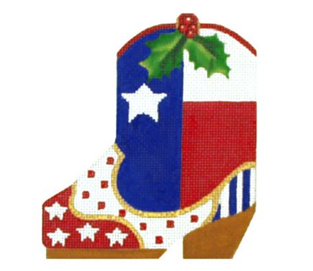 click here to view larger image of Lone Star Mini Boot (hand painted canvases)