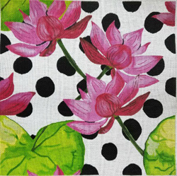 click here to view larger image of Waterlilies (hand painted canvases)