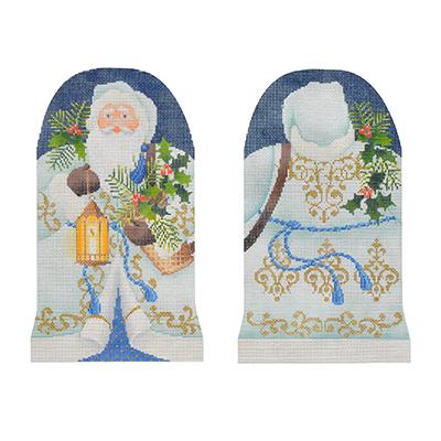 click here to view larger image of Two-Sided Woodland Father Christmas (hand painted canvases)