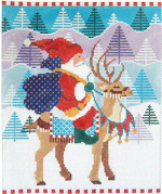 click here to view larger image of Santa's Journey (hand painted canvases)