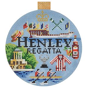 click here to view larger image of Sporting Round - Henley Regatta (hand painted canvases)