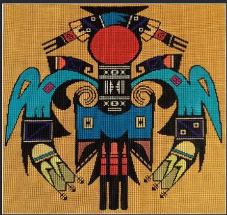 click here to view larger image of Zuni Panel (hand painted canvases)