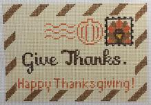 click here to view larger image of Mini Thanksgiving Letter (hand painted canvases)
