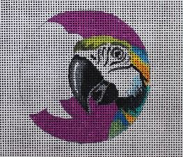 click here to view larger image of Parrot w/Text Bubble - Insert (hand painted canvases)
