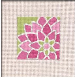 click here to view larger image of Pink Graphic Flower (printed canvas)