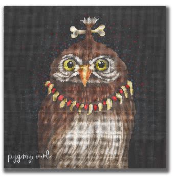 click here to view larger image of Pygmy Owl (hand painted canvases)