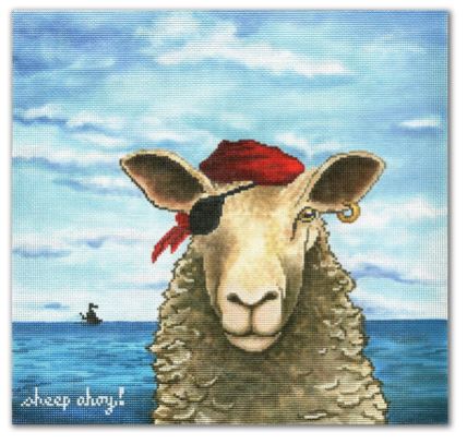 click here to view larger image of Sheep Ahoy (hand painted canvases)