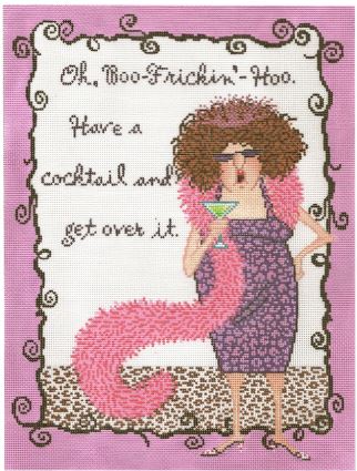 click here to view larger image of Boo Frickin-Hoo-Cocktail (hand painted canvases)