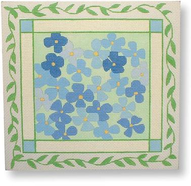 click here to view larger image of Blue Hydrangea (hand painted canvases)