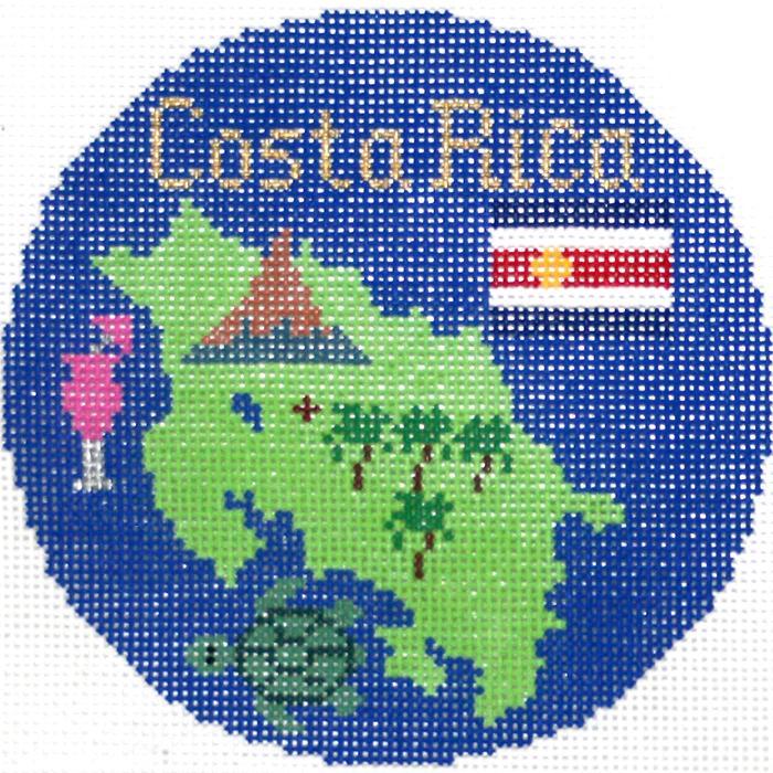 click here to view larger image of Costa Rica Ornament (hand painted canvases)
