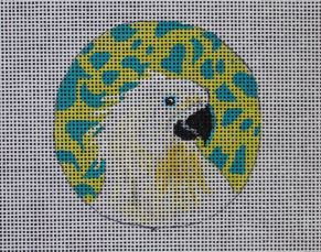 click here to view larger image of White Parrot - Insert (hand painted canvases)