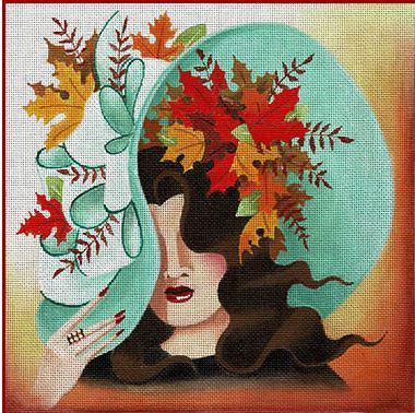 click here to view larger image of Autumn Leaves (hand painted canvases)
