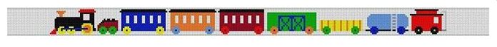 click here to view larger image of Train - Child Belt (hand painted canvases)
